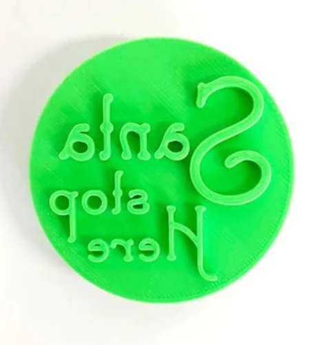 Cookie Stamp Embosser - Santa Stop Here